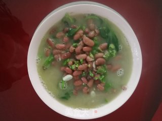 菠菜烩红豆的做法