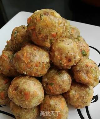 平菇素丸子的做法