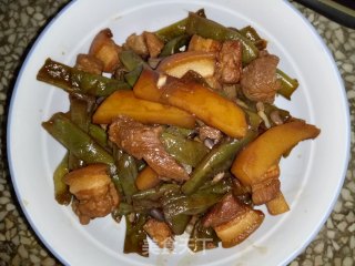 豆角土豆炖肉的做法