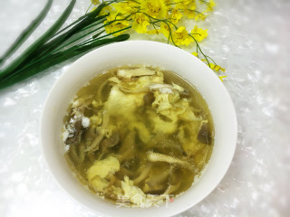 平菇蛋花汤的做法