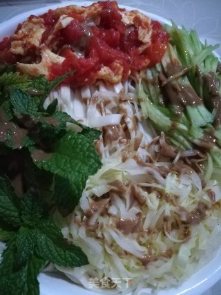 麻酱捞面的做法