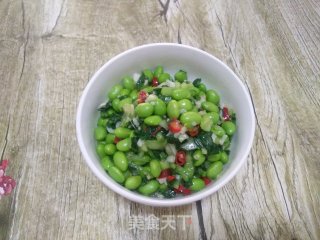 冲菜炒毛豆的做法