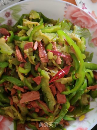 苦瓜青椒酱牛肉的做法