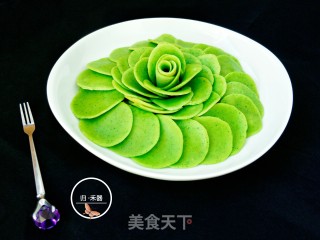 翡翠鸡蛋饼的做法