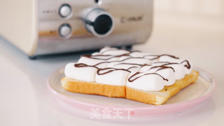 会拉丝的棉花糖吐司，早餐新玩法！的做法