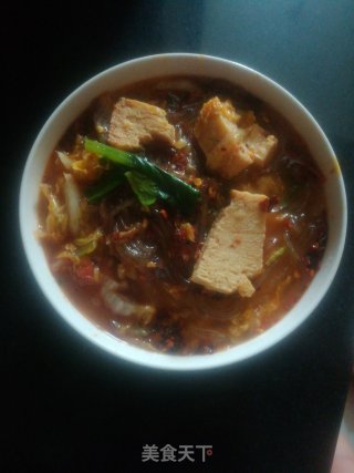 自制白菜粉条汤的做法