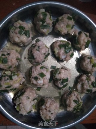 葱花肉圆的做法