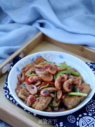 河虾焖豆腐的做法