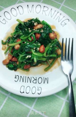 果仁菠菜的做法