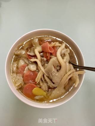 平菇肉片汤的做法