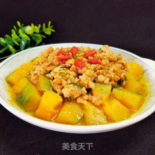 肉末南瓜的做法