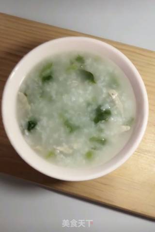 青菜肉丝粥的做法