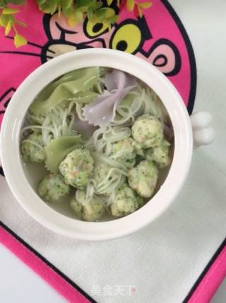 虾球清汤面的做法