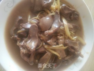 子姜炒鸭心的做法