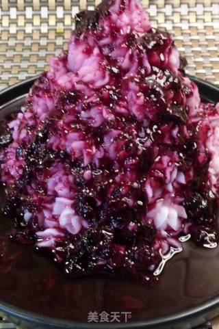 蓝莓山药的做法