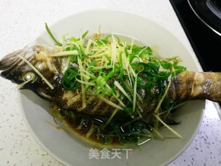 葱油鲈鱼的做法