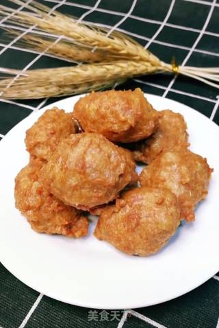 炸猪肉丸子的做法
