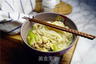 鲜汤肉末面的做法