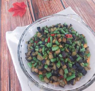 长豆角炒茄子的做法