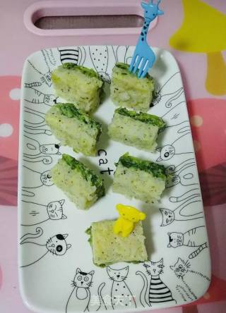 菠菜蒸蛋糕的做法