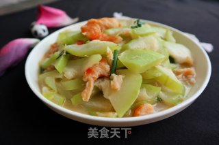 虾仁烧蒲瓜的做法