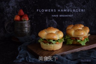 全麦花朵汉堡的做法
