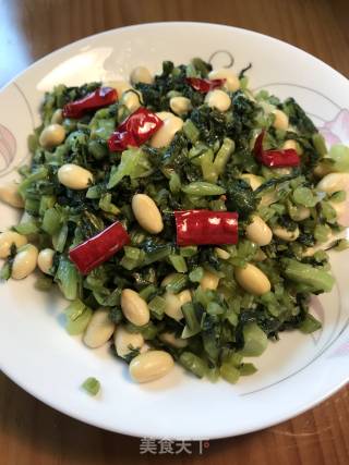 黄豆炒雪里蕻的做法