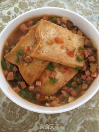 浇汁豆腐的做法