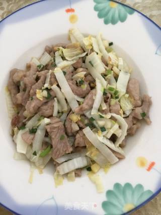 白菜肉丝的做法