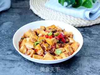 香菇肉末豆腐的做法