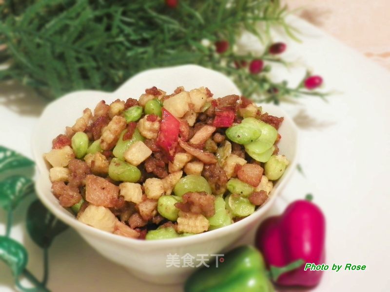 肉末萝卜粒的做法