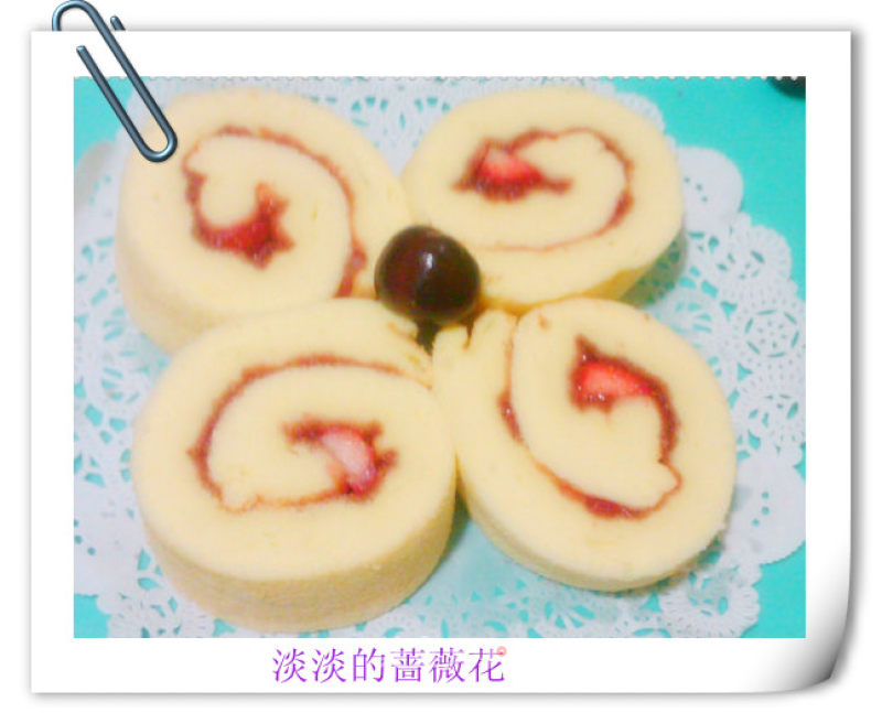 酸酸甜甜，爱你不需要理由----草莓蛋糕卷的做法