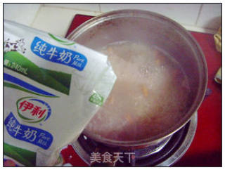 蜂蜜牛奶花生粥的做法步骤：6