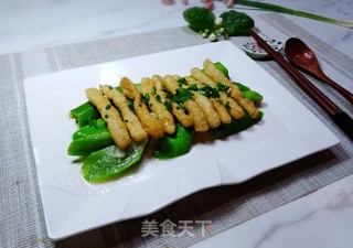 丝瓜烧豆果的做法