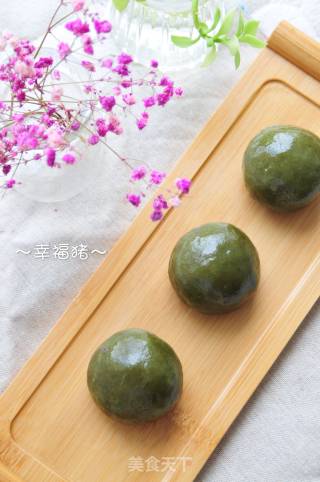 艾草青团的做法