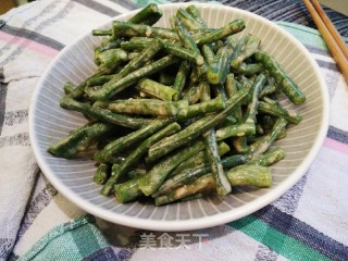 芝麻酱拌豆角的做法