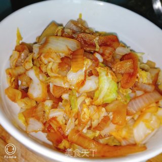 快手小炒菜：洋葱炒圆白菜的做法