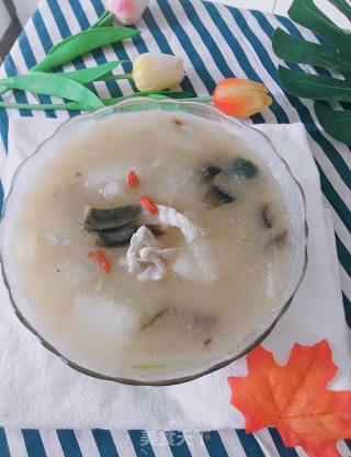 冬瓜皮蛋肉丝汤的做法