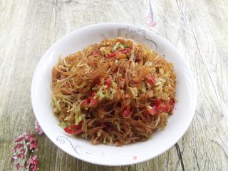 包菜肉末粉丝的做法