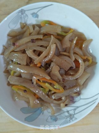 炒猪皮的做法