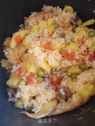 西红柿土豆焖饭的做法