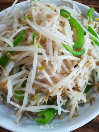 酸辣绿豆芽的做法