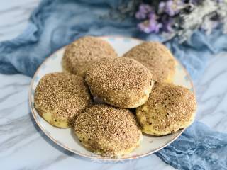 发面芝麻糖饼的做法
