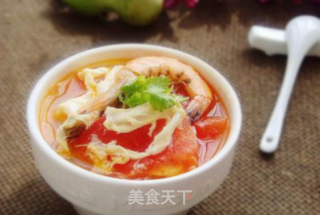 红果家菜谱之番茄煮大虾的做法
