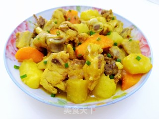 咖喱土豆鸡块的做法