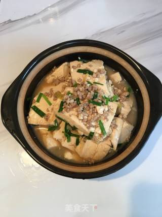 肉末焖豆腐的做法