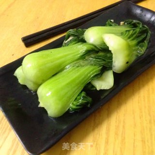 蒜炒上海青的做法