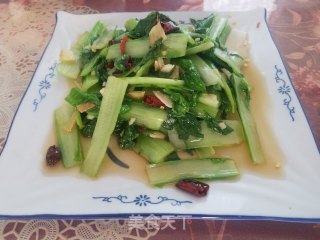 焯炒小白菜的做法