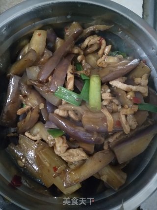 茄子肉丝的做法