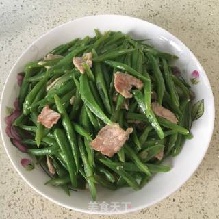 蒜蓉肉片炒四季豆的做法